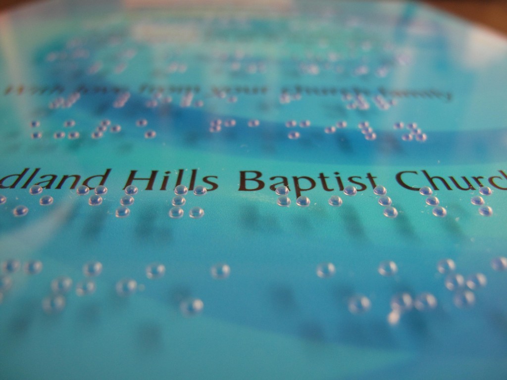 Beautiful words and Beautiful Braille makes for a Magnificent Award